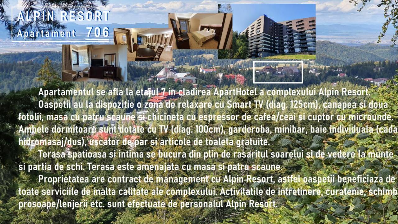 Apartament 2706 Alpin Resort, Etaj 7, ポイアナ・ブラショフ エクステリア 写真
